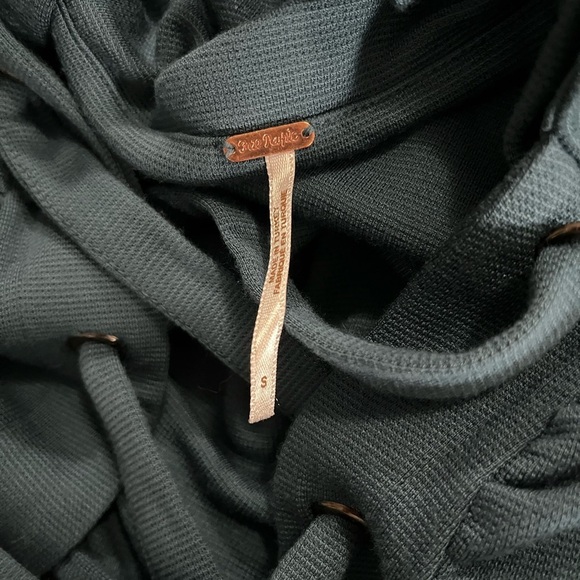 Free People Bianca Corset Back Mini Dress - Sample - Teal - Picture 9 of 9